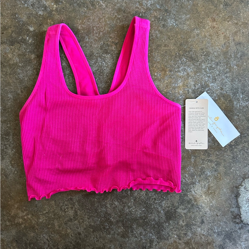 Spiritual Gangster Pink Athletic Sports Bra